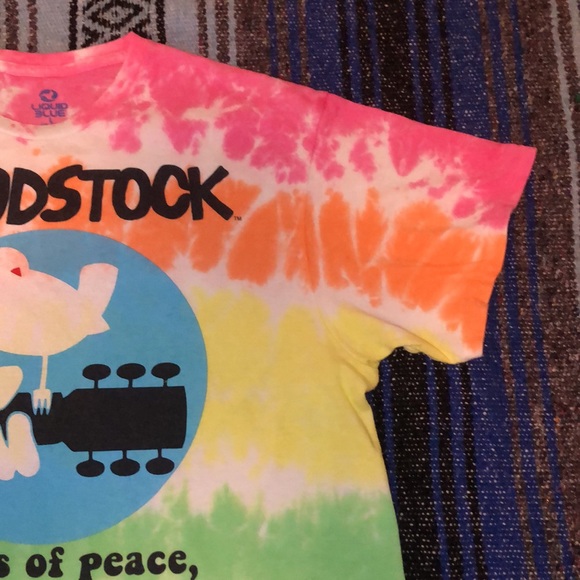Liquid Blue Woodstock Tie Dye Tee Shirt - Picture 6 of 12